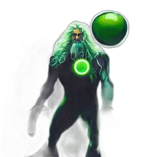 creature, staff, mask, hair transparent PNG cut-out