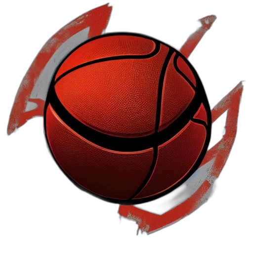 weapon, 3d render, logo, basketball, team, artstation, greg, rutkowski transparent PNG cut-out