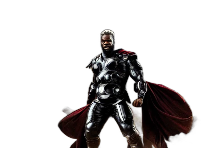 comic book art, concept art, 3d render, photorealistic transparent PNG cut-out