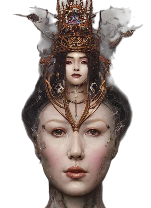 crown, mask, face, jewelry transparent PNG cut-out