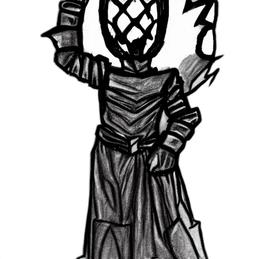 mask, staff, dress, jacket, concept art, comic book art, pencil sketch, fantasy art transparent PNG cut-out