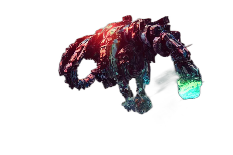 robot, creature, dragon, weapon transparent PNG cut-out