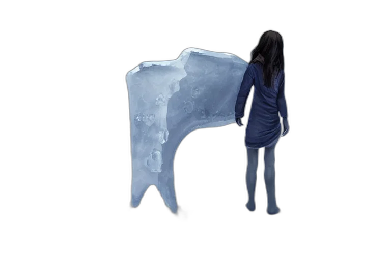 furniture, dress, jacket, creature, concept art, 3d render, underwater, snow transparent PNG cut-out