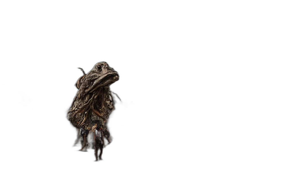 creature, animal, hair, dragon transparent PNG cut-out