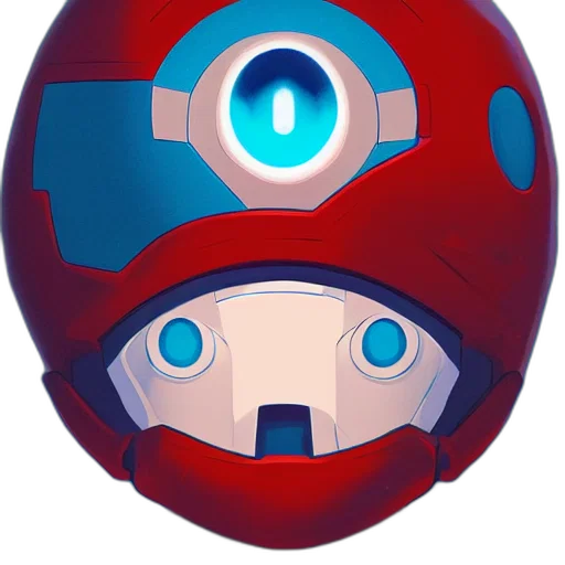 robot, mask, face, 3d render transparent PNG cut-out