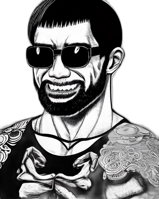 face, comic book art, cartoon, anime transparent PNG cut-out