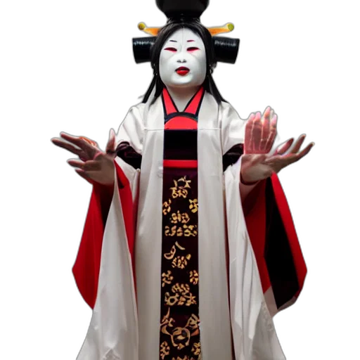 mask, staff, concept art, 3d render transparent PNG cut-out