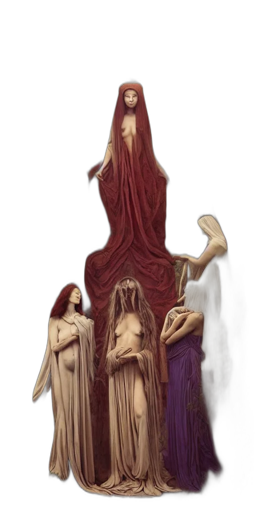 dress, creature, crown, staff, concept art, fantasy art, pixel art, 3d render transparent PNG cut-out