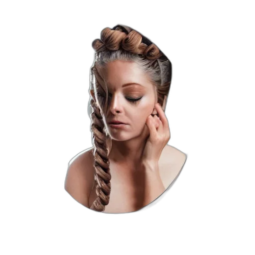 hair, crown, jewelry, face transparent PNG cut-out