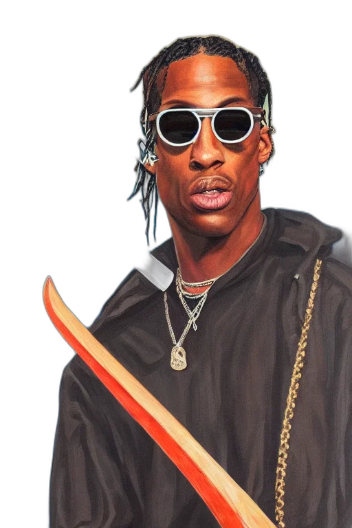 jacket, face, staff, animal transparent PNG cut-out