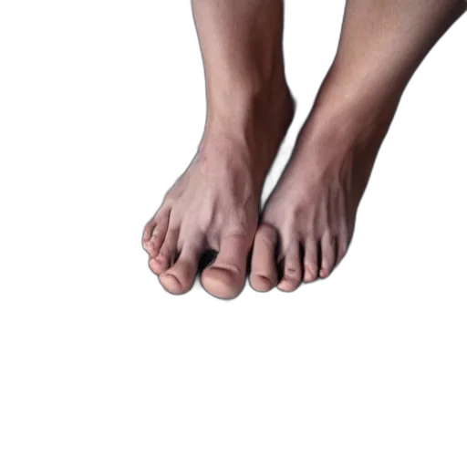 shoes, creature, face, animal, photorealistic, 3d render, bare, foot transparent PNG cut-out
