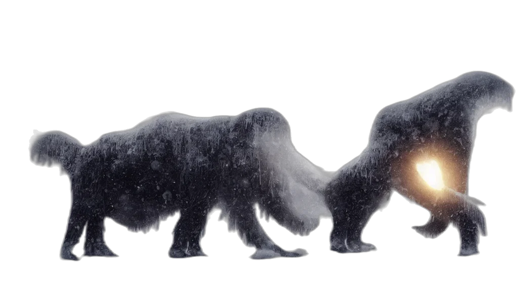 animal, creature, hair, 3d render transparent PNG cut-out
