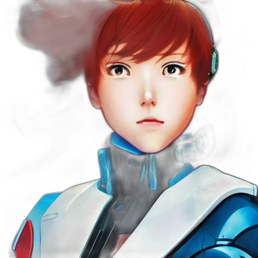robot, face, photorealistic, anime transparent PNG cut-out