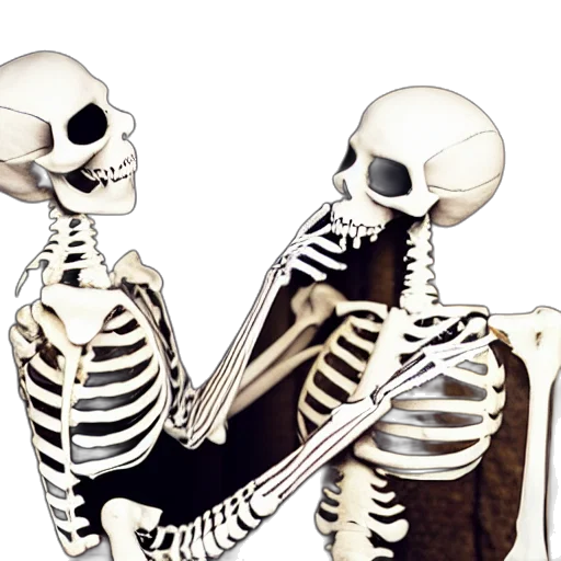friendly, skeleton, entertaining, girl transparent PNG cut-out