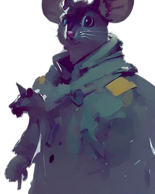 jacket, hat, staff, mask transparent PNG cut-out
