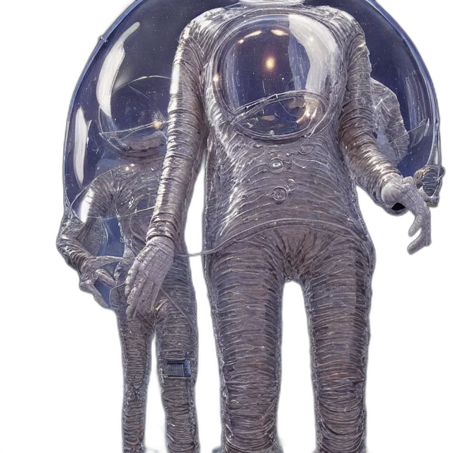 staff, robot, mask, jacket transparent PNG cut-out
