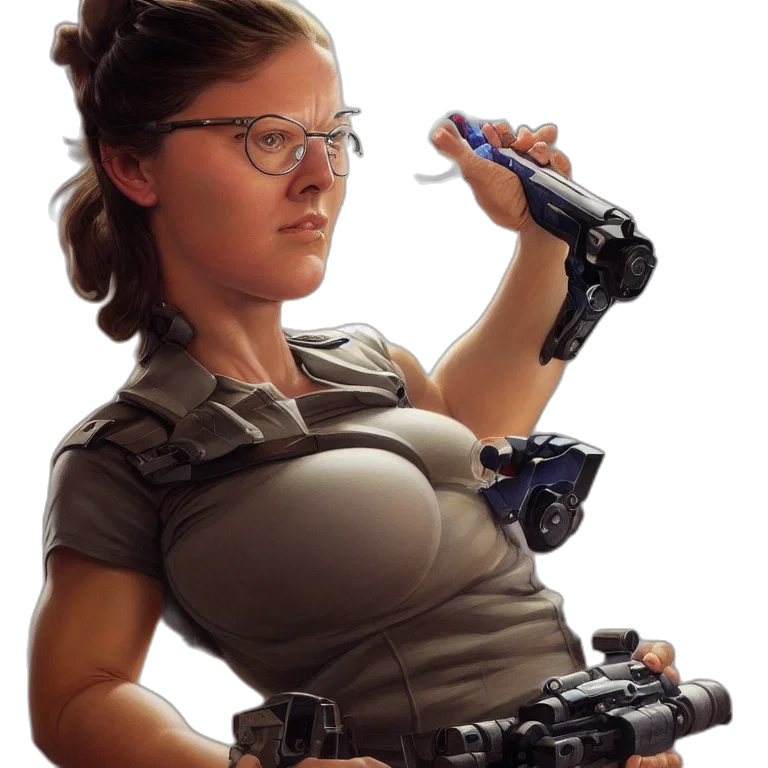staff, weapon, robot, concept art transparent PNG cut-out