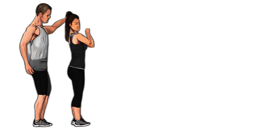 cartoon, pixel art, concept art, 3d render, woman, exercising, her, shoulders transparent PNG cut-out