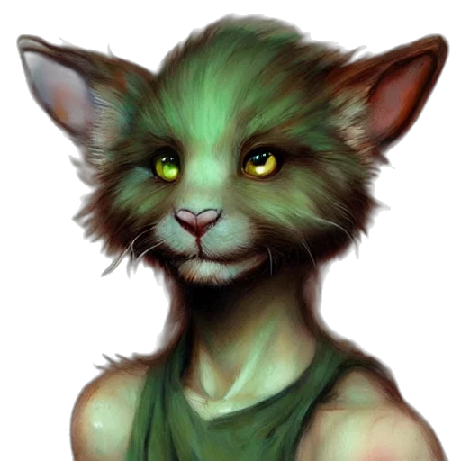 creature, staff, face, animal transparent PNG cut-out