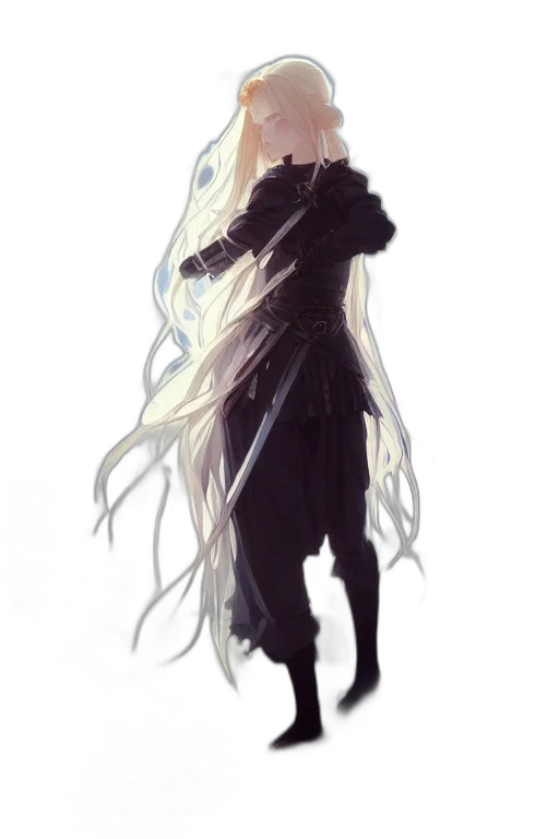 dress, mask, creature, staff transparent PNG cut-out