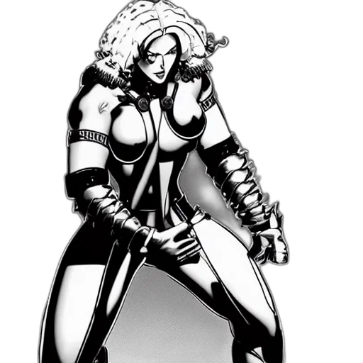 comic book art, concept art, fantasy art, pencil sketch transparent PNG cut-out