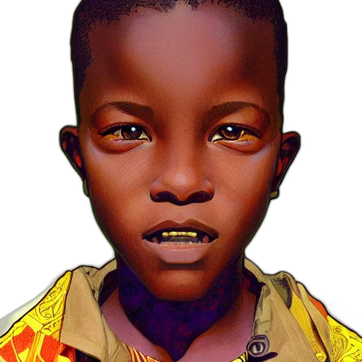face, animal, photorealistic, oil painting transparent PNG cut-out