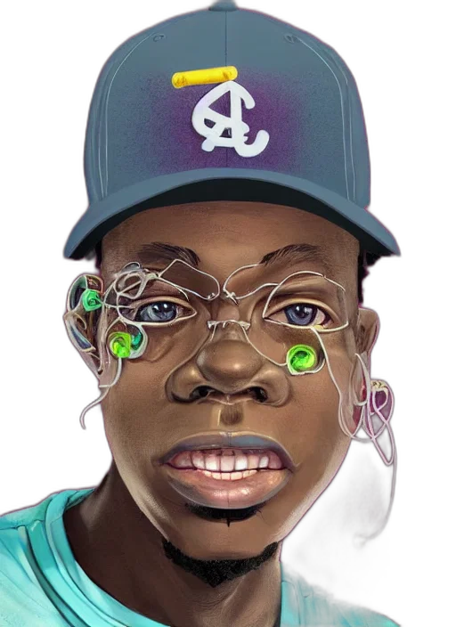 face, mask, creature, animal, photorealistic, cartoon, concept art, comic book art transparent PNG cut-out
