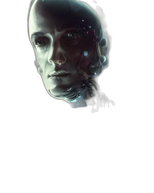 face, mask, robot, creature transparent PNG cut-out