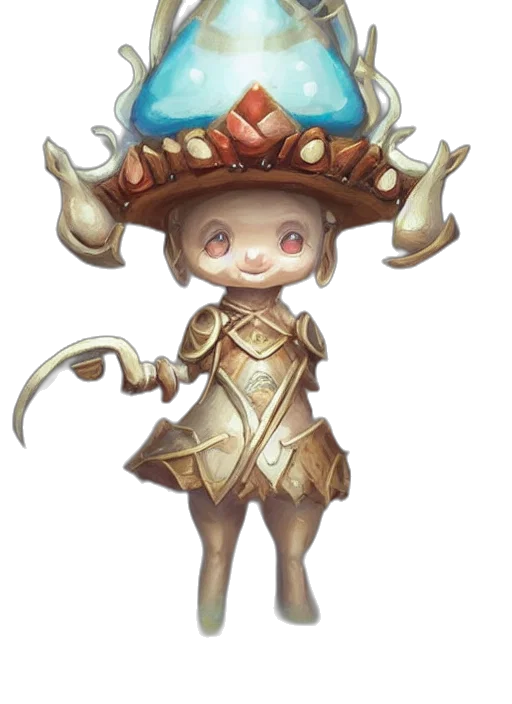 staff, hat, crown, creature transparent PNG cut-out
