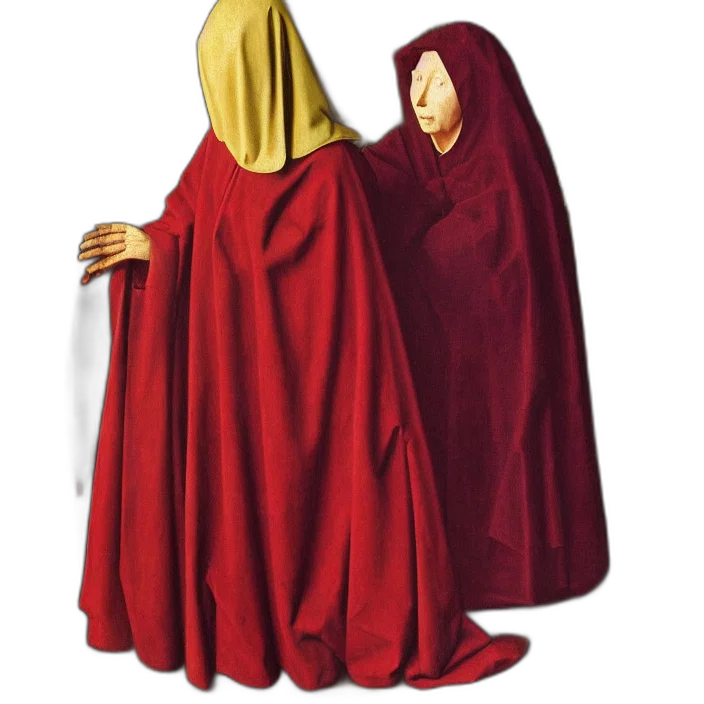 dress, jacket, mask, crown transparent PNG cut-out