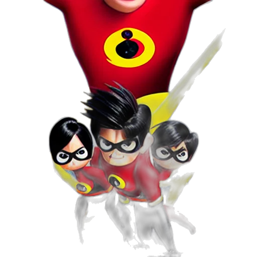 comic book art, concept art, 3d render, cartoon, anime, poster, incredibles transparent PNG cut-out
