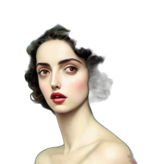 face, dress, jewelry, crown, photorealistic, fantasy art, oil painting, concept art transparent PNG cut-out