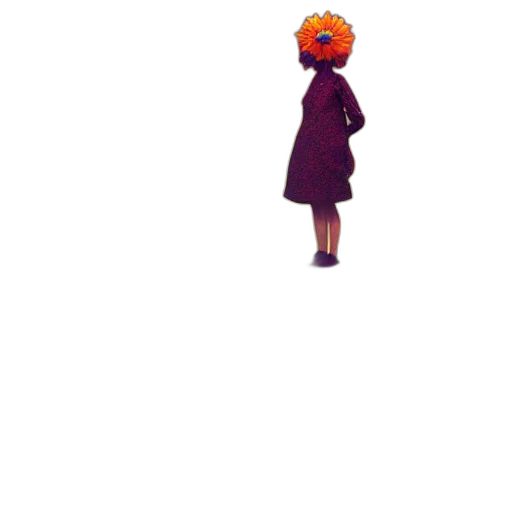 dress, creature, staff, hat transparent PNG cut-out
