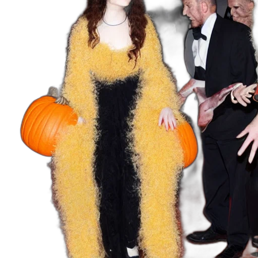 dress, creature, jacket, animal, lorde, dressed, fluffy, pumpkin transparent PNG cut-out
