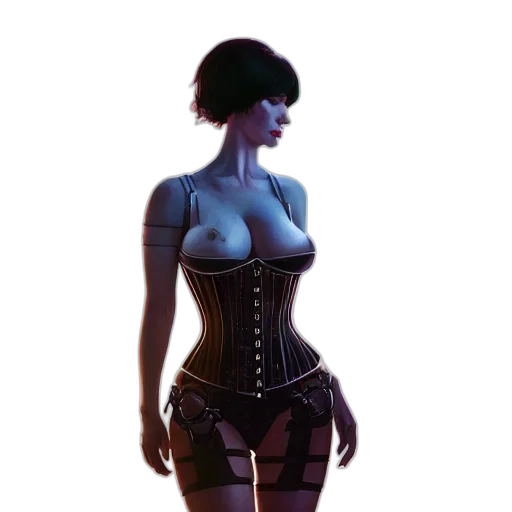 dress, robot, jacket, concept art transparent PNG cut-out