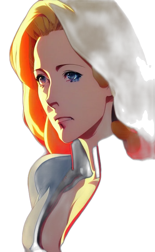 face, robot, crown, mask, watercolor, concept art, anime, comic book art transparent PNG cut-out