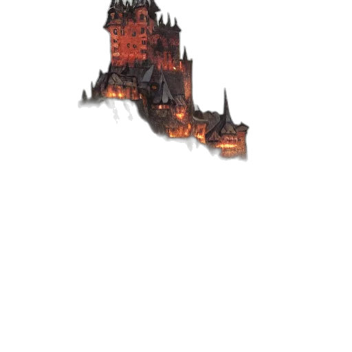 crown, dragon, building, staff, concept art, fantasy art, pixel art, 3d render transparent PNG cut-out