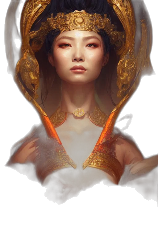 crown, face, mask, jewelry, fantasy art, concept art, photorealistic, oil painting transparent PNG cut-out