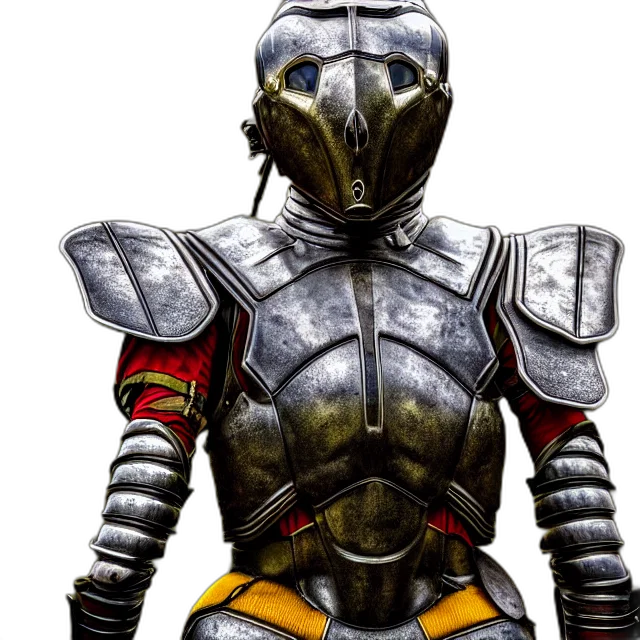 robot, mask, sword, concept art transparent PNG cut-out