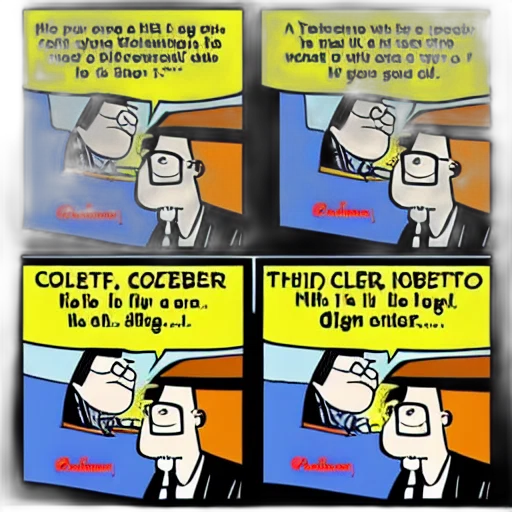 cartoon, comic book art, colbert, dilbert, comic, style, scott, adams transparent PNG cut-out