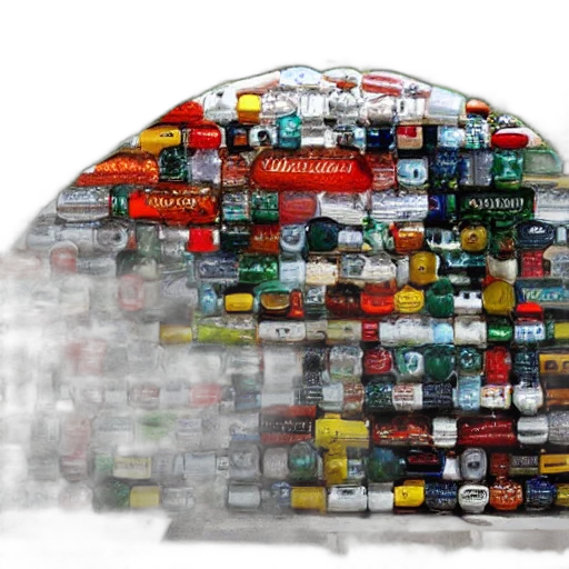 car, bottle, house, made transparent PNG cut-out