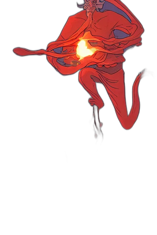 dragon, flower, mask, weapon, concept art, comic book art, 3d render, fantasy art transparent PNG cut-out