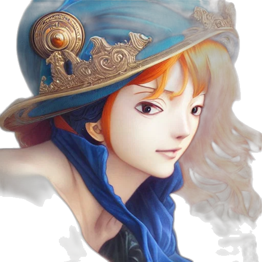 crown, hat, face, staff transparent PNG cut-out