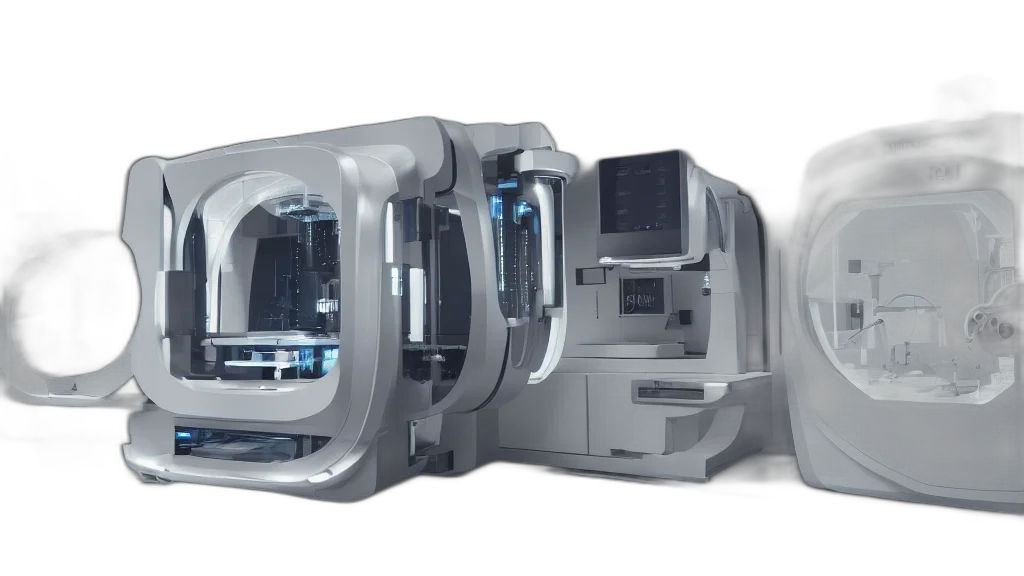 robot, 3d render, cyberpunk, concept art, beautiful, elegant, computer, case transparent PNG cut-out