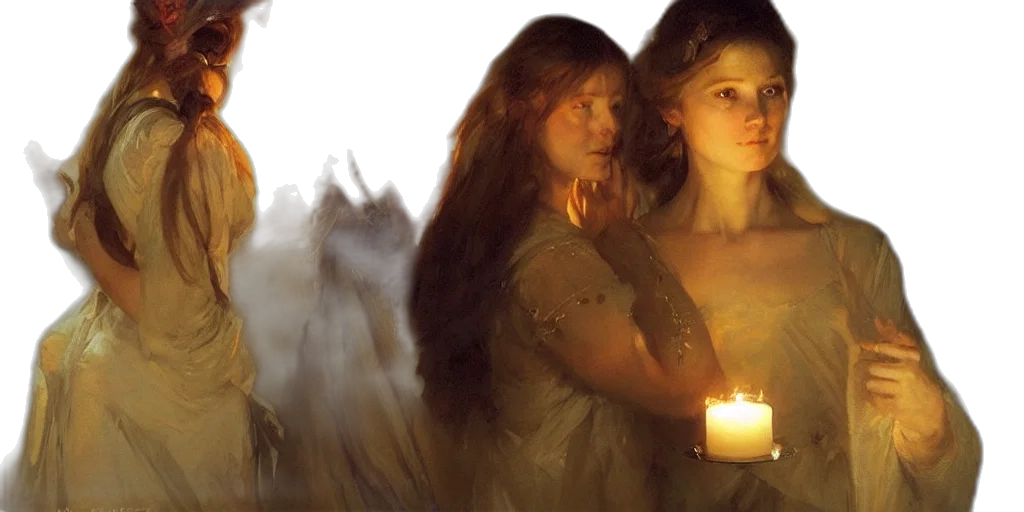 fantasy art, concept art, photorealistic, oil painting transparent PNG cut-out