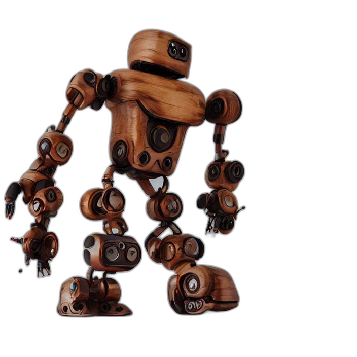 robot, 3d render, concept art, octane transparent PNG cut-out