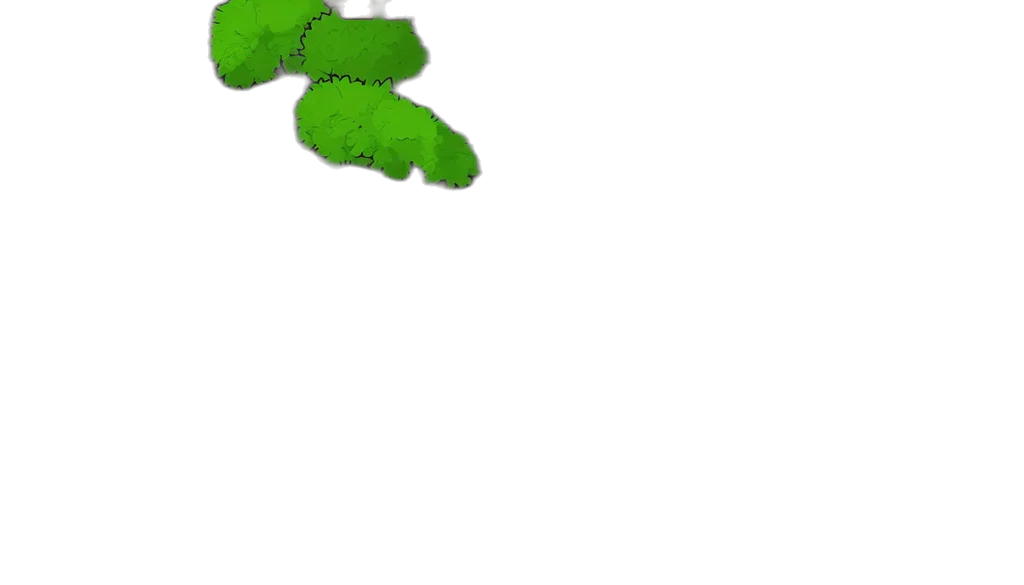 tree, dragon, flower, creature transparent PNG cut-out