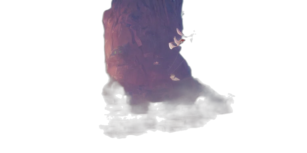 dragon, crown, tree, creature transparent PNG cut-out