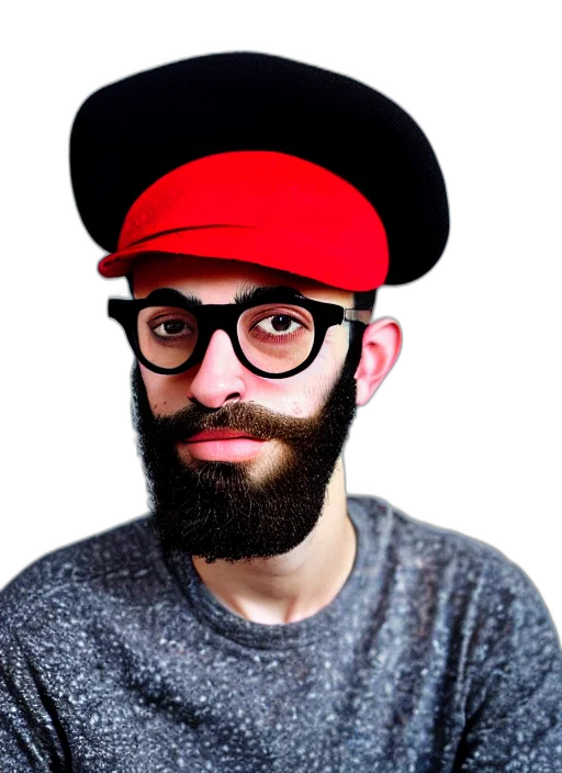 hat, face, mask, staff, cartoon, photorealistic, 3d render, concept art transparent PNG cut-out