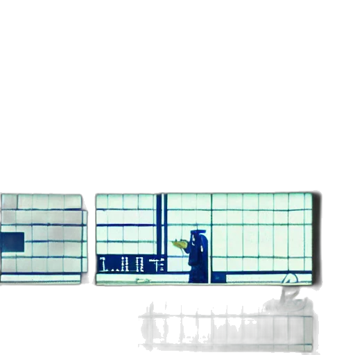 building, concept art, 3d render, pixel art transparent PNG cut-out